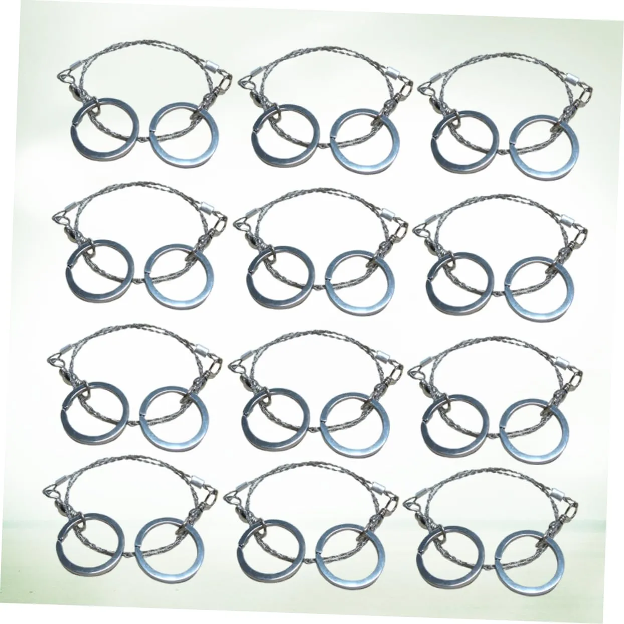 Gadpiparty Portable Wire for Hiking Camping Hunting 12pcs Outdoor Survival Saw Survival Supplies