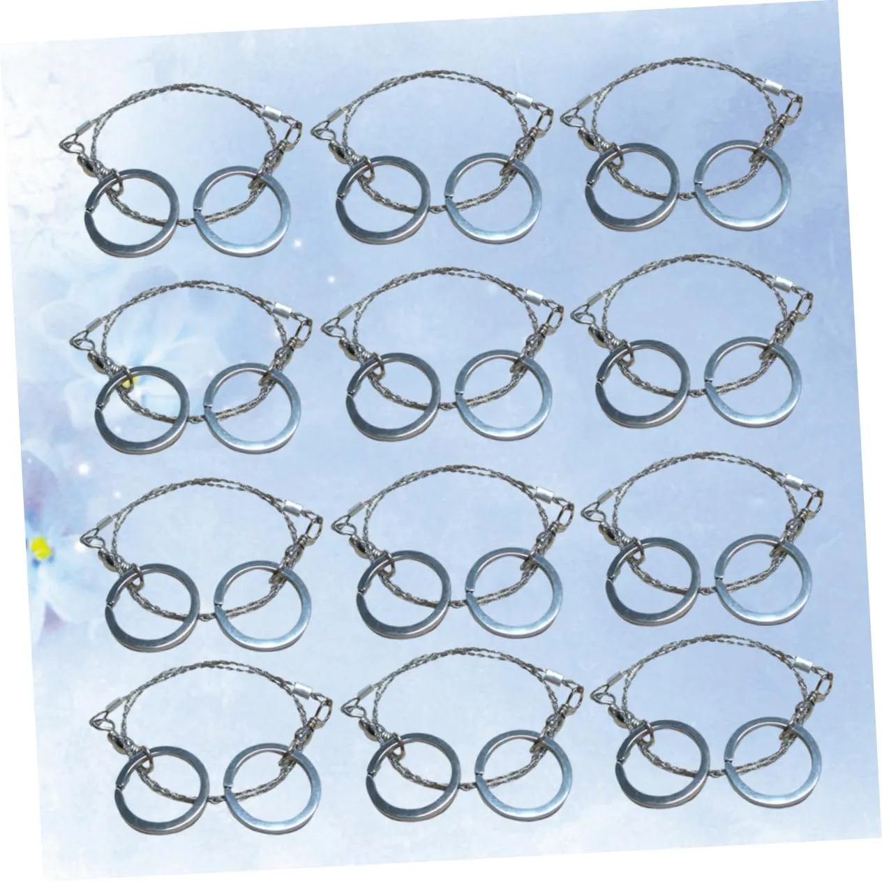 Gadpiparty Portable Wire for Hiking Camping Hunting 12pcs Outdoor Survival Saw Survival Supplies