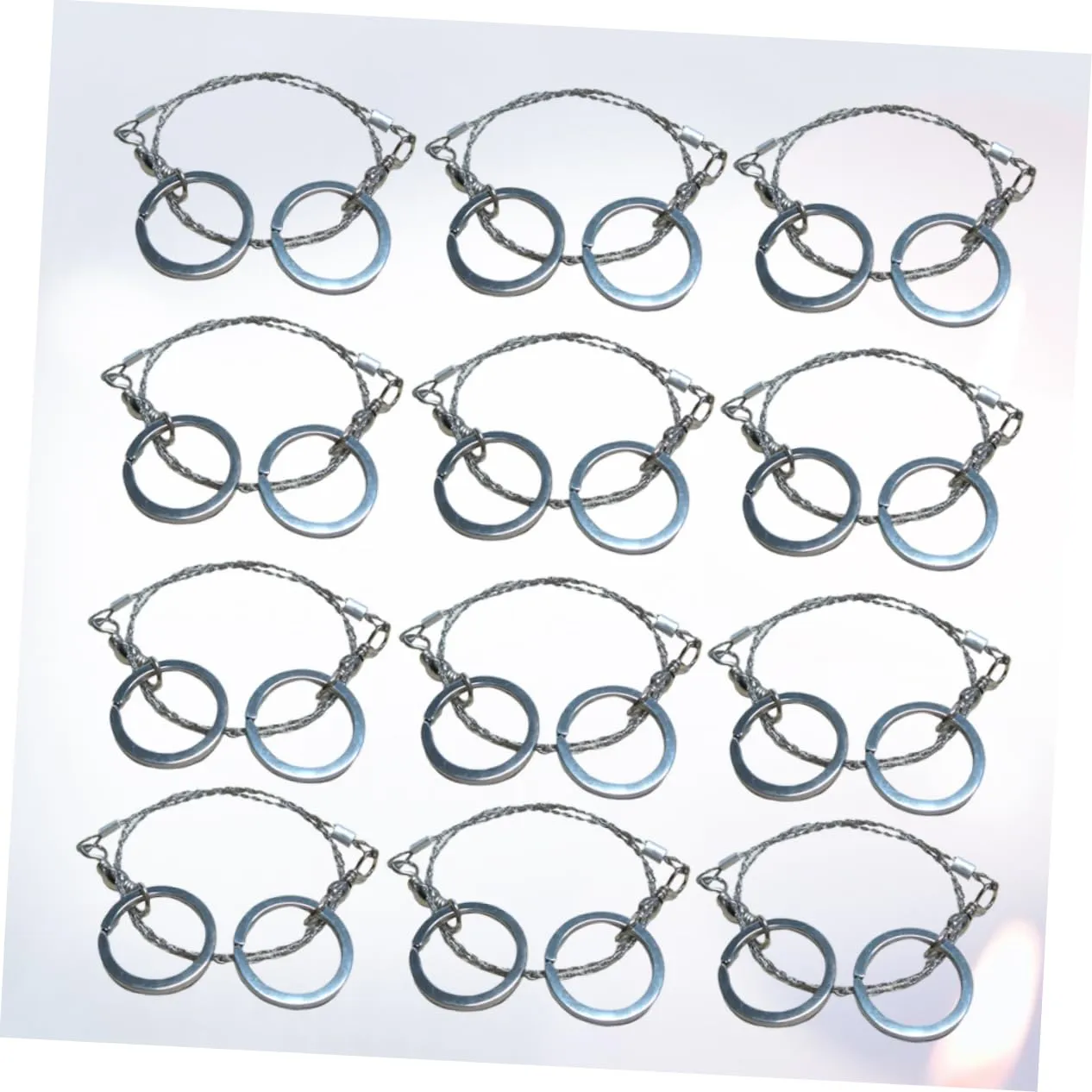 Gadpiparty Portable Wire for Hiking Camping Hunting 12pcs Outdoor Survival Saw Survival Supplies