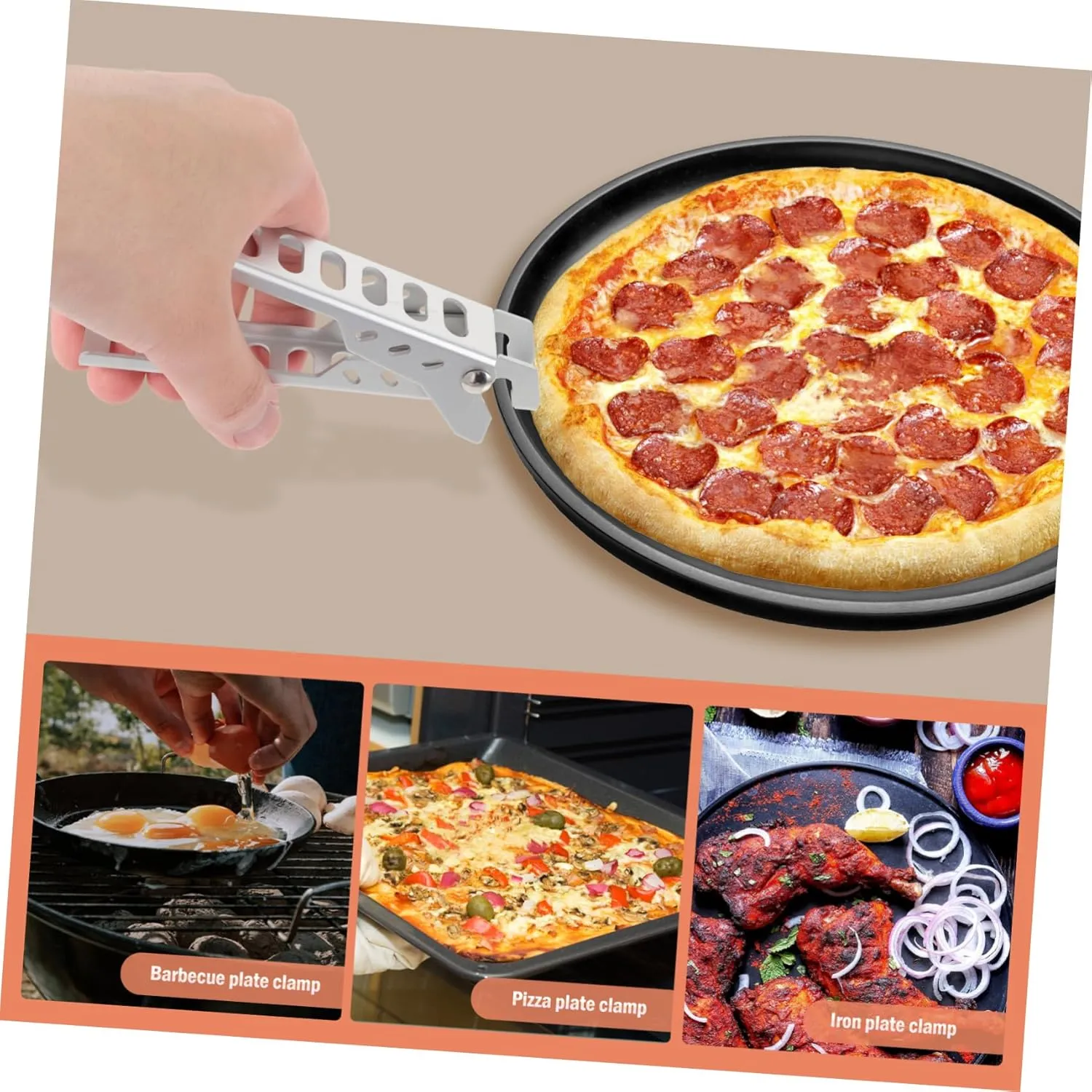 Garneck 3pcs Camping Pot Clip -scald Lifter for Outdoor Bbq - Gripper Tong for Safe Handling of Hot Pots Pans and Dishes Essential Camping Kitchen Tool