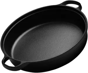 Garneck Household Non-stick Cast Iron Pot Japanese Style Cooking Pot for Bacon Steak Practical for Family Meals and Outdoor Activities