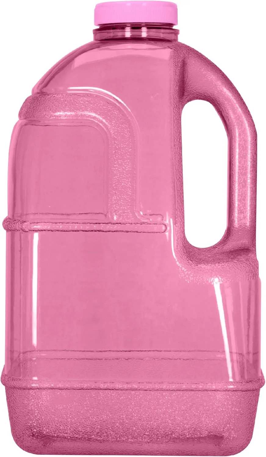 Geo Sports Bottles 1 Gallon BPA Free Reusable Leakproof Wide Mouth Sports Water Jug Bottle with Handle and 48mm Screw Cap