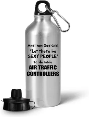 Gifts for Air Traffic Controller Water Bottle Tumbler Portable Drinkware Funny Cute Gag ATC Aviation Control Tower Flight ATCO Specialist Personnel Appreciation Idea - Let There be Sexy People