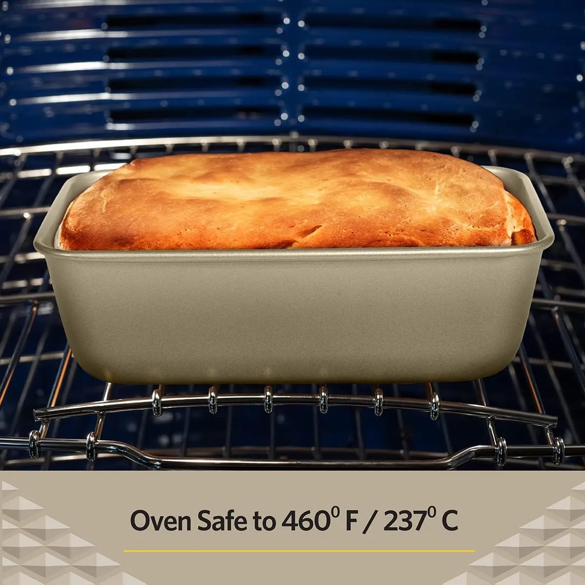 Glad Loaf Baking Pan Nonstick - Heavy Duty Metal Bakeware for Bread and Cakes, 9.5 x 5.5 x 3 inches