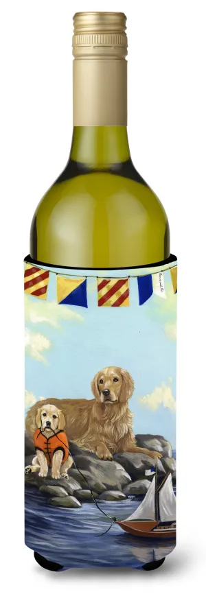Golden Retriever Retreat Wine Bottle Hugger PPP3100LITERK
