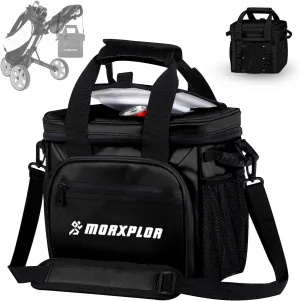 Golf Cart Cooler with Magnetic Lid，12-Can Insulated Soft Cooler Bag Collapsible for Golf Cart,Golf Accessories,Lunch Cooler Insulated Lunch Bag with Adjustable Shoulder Strap