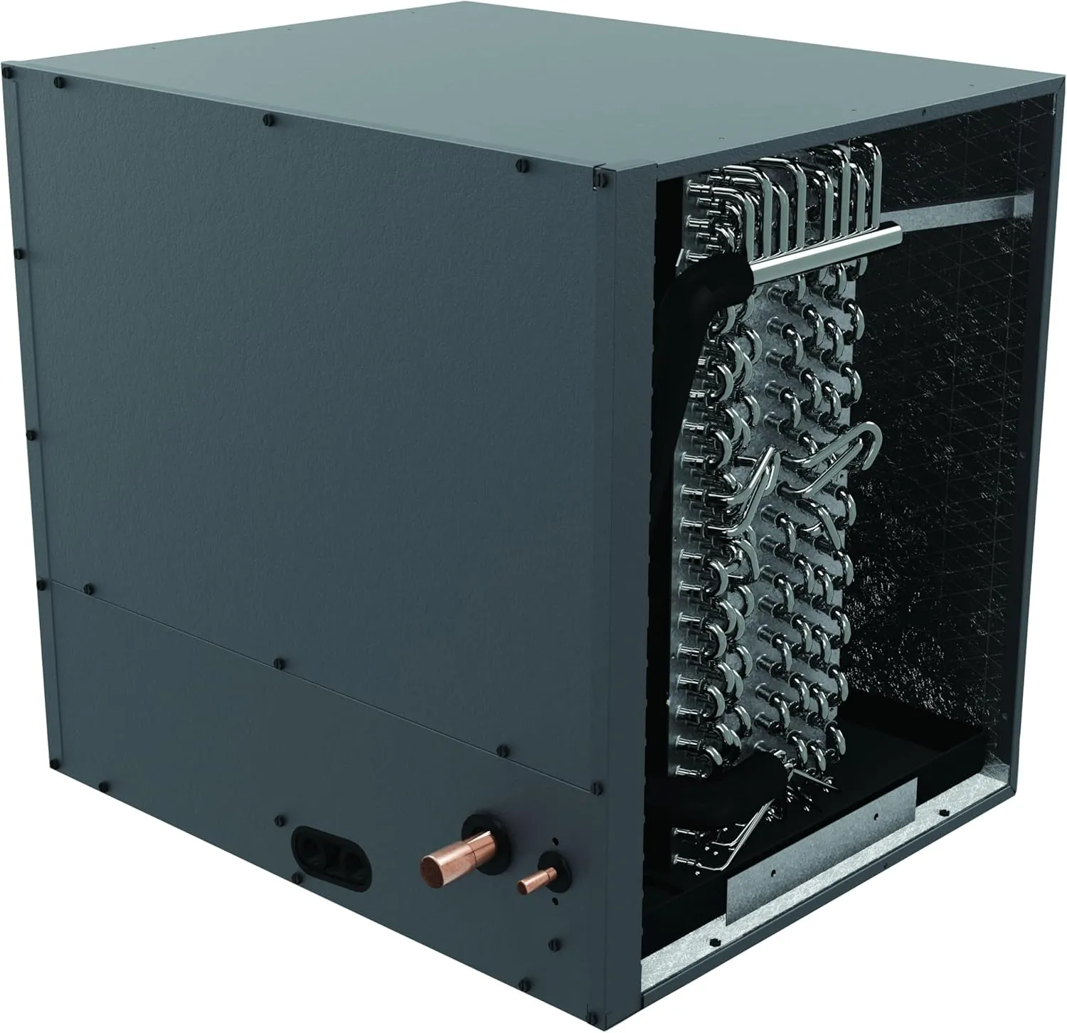 Goodman 1.5 TON 17.5" Tall R-32 Horizontal Cased All-Aluminum Evaporator Coil with leak detector and built in TXV (CHPTA1822B3)