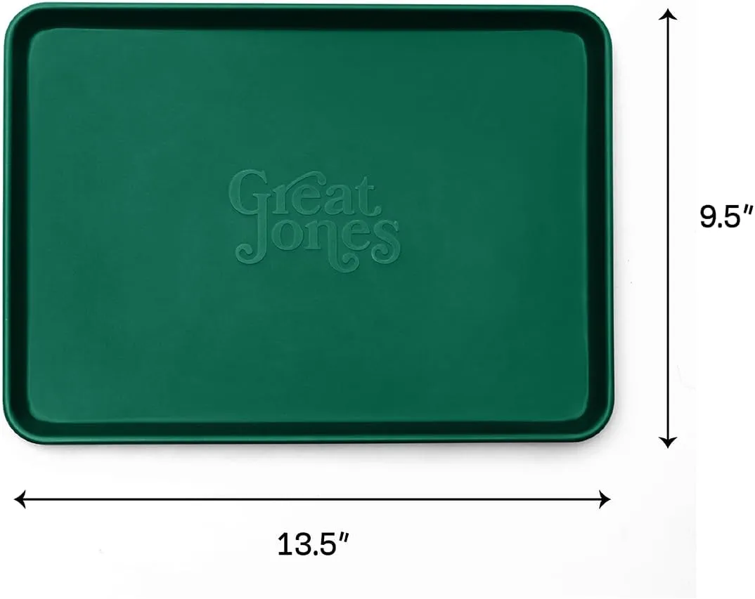 Great Jones Little Sheet Pan (Broccoli) | Nonstick, Quarter-Sheet Pan | Aluminized Steel, 13.5" x 9.5" | For Baking, Roasting, & Broiling | Premium Bakeware with Even Heat Distribution
