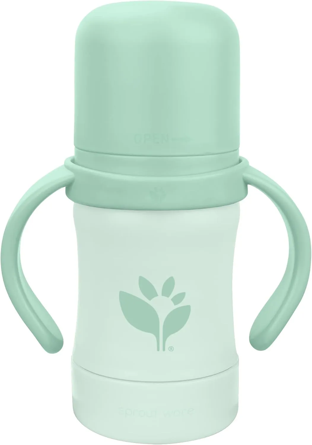 Green Sprouts® Sprout Ware® Sip & Straw 6oz., 6mo , Plant-plastic, Platinum-cured Silicone, Dishwasher Safe, Grows with Baby, Tested for Hormones