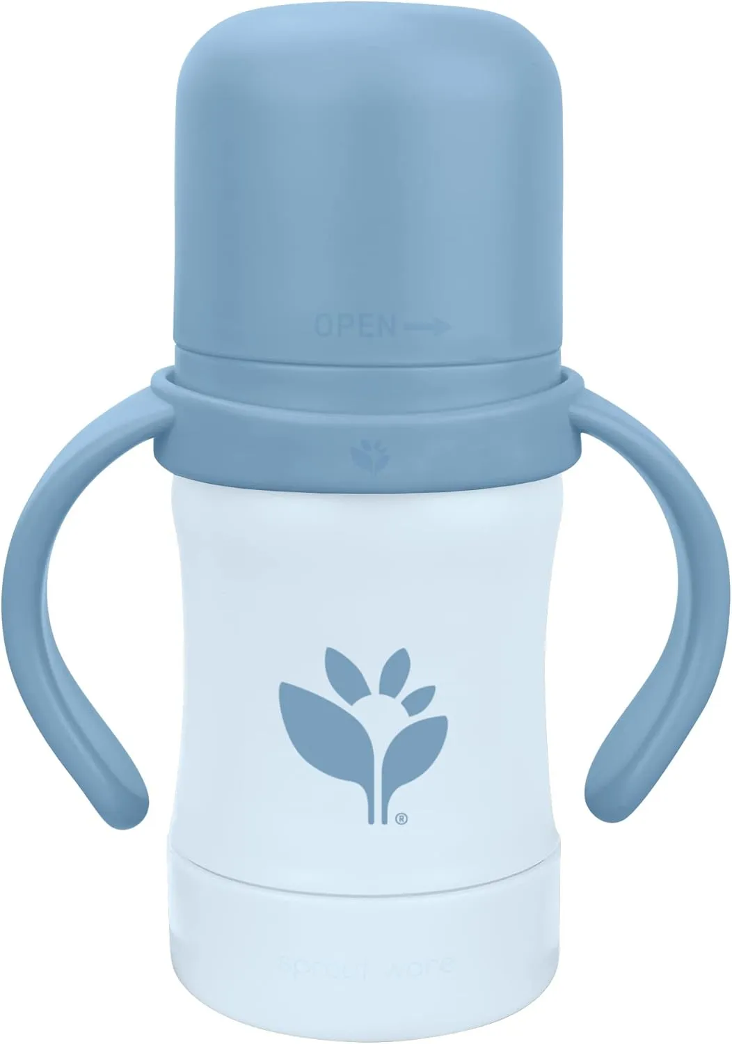 Green Sprouts® Sprout Ware® Sip & Straw 6oz., 6mo , Plant-plastic, Platinum-cured Silicone, Dishwasher Safe, Grows with Baby, Tested for Hormones