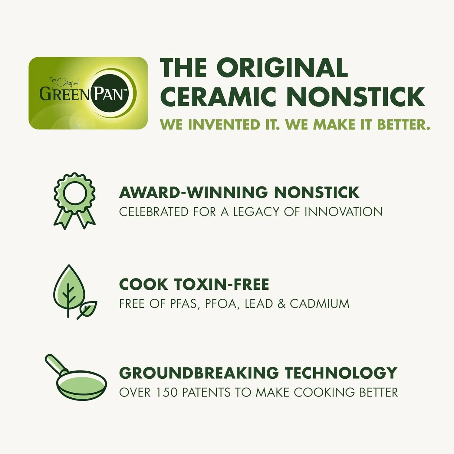 GreenPan Reserve Hard Anodized Healthy Ceramic Nonstick 8" and 10" Frying Pan Skillet Set, Gold Handle, PFAS-Free, Dishwasher Safe, Oven Safe, Black