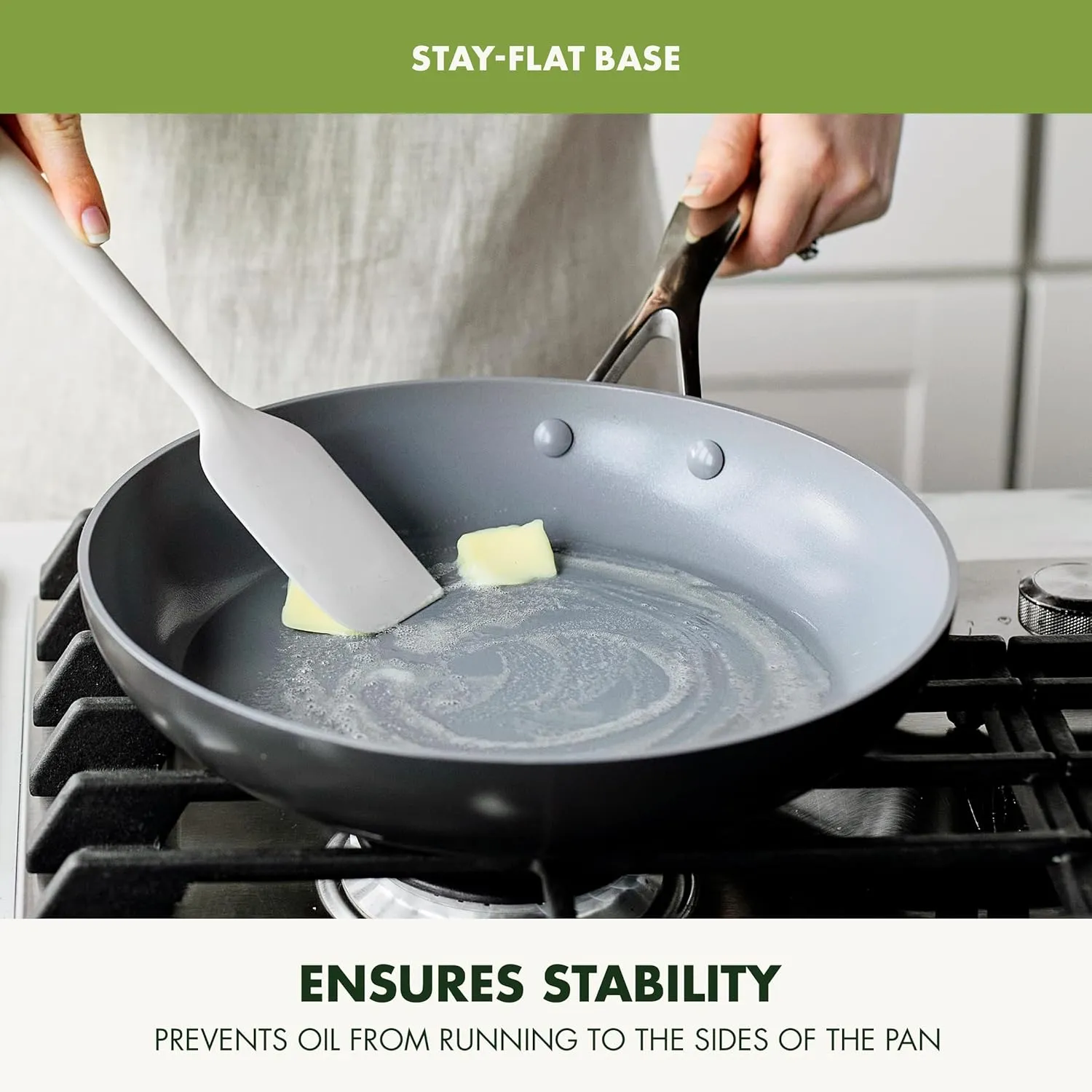 GreenPan Valencia Pro 12" Skillet, PFOA and PFAS-Free, Healthy Ceramic Nonstick: Hard Anodized Pan for Non-Toxic Cooking Induction & Dishwasher Safe Oven-Safe to 600°F Easy Clean, Gray