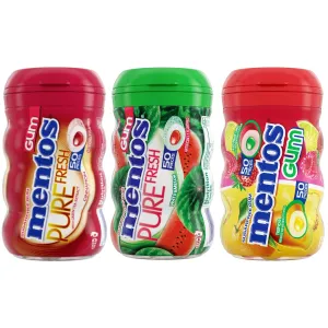 Gum chewing gum Sugar Free Snack Peak Variety Tropical Red Fruit Lime, Watermelon, Cinnamon and Fresh Mint (Pack of 3)