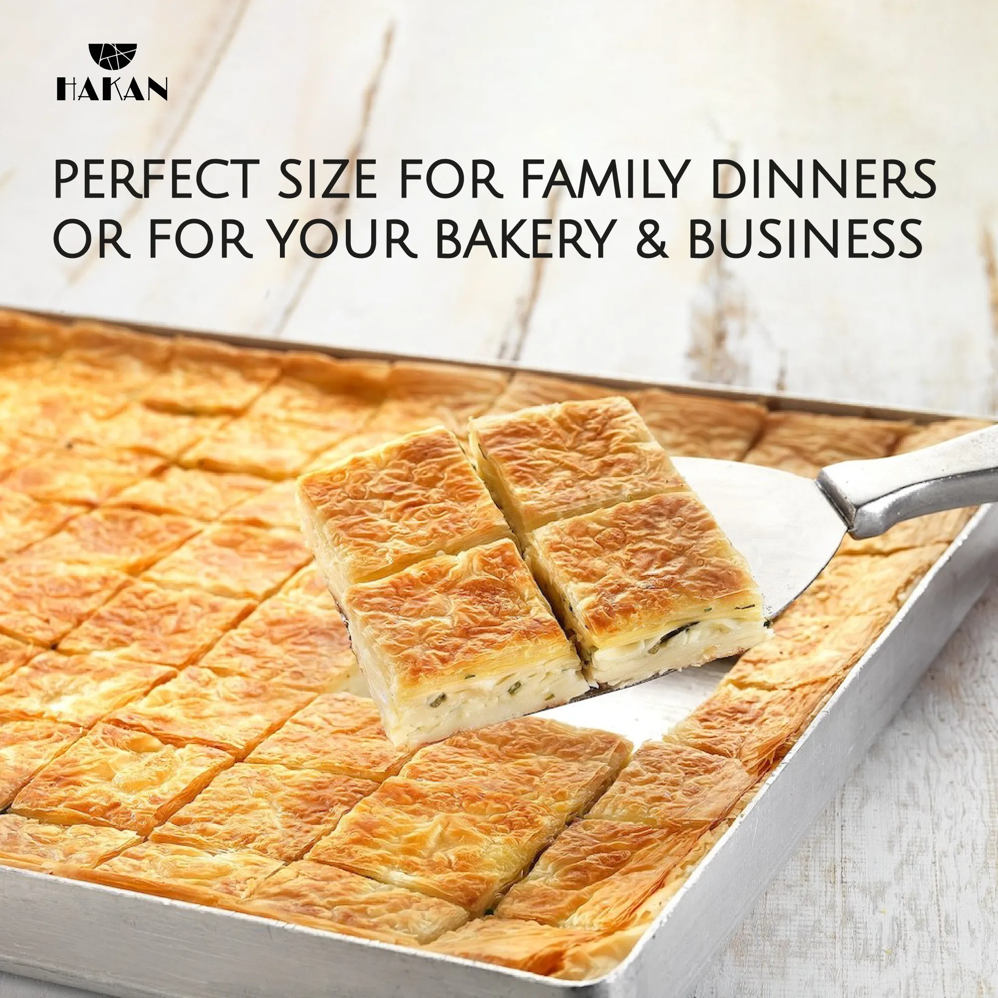 Hakan Aluminum Half Sheet Baking Pan, 14x18-inch, 2.2lbs Thick Rust Free Bakeware