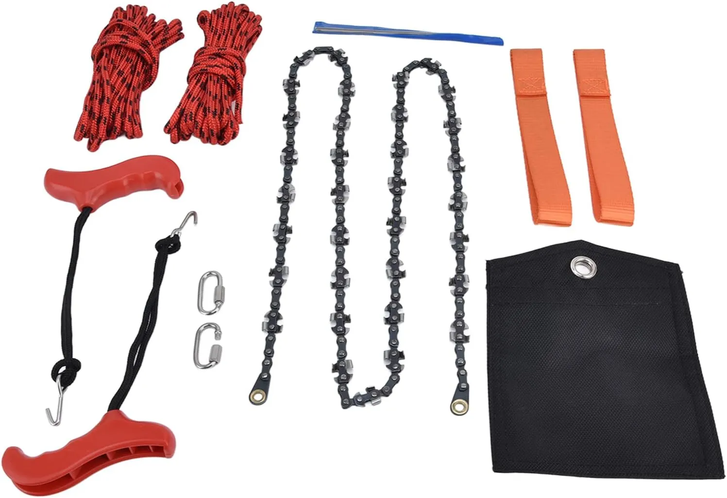 Hand Rope Chain Saw with Efficient Dual-Sided Teeth Blades, 53-Inch Foldable Pocket Chainsaw for Tree Limb Trimming