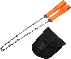 Hand Rope Saw, Portable 40.6 Inch Long High Reach Tree Hand Chain Saw Pocket Chainsaw Emergency Chainsaw with Bag for Tree Trimming Gardening Camping Survival Gear