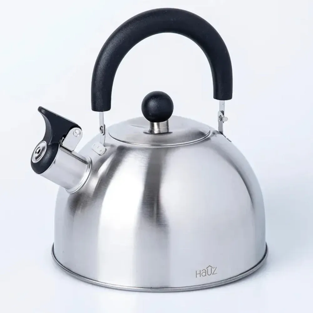 HAUZ AKL1695 Whistling Stovetop Stainless Steel Kettle 2L