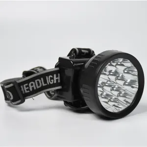 HEAD LAMP 13 LED LONG RANGE RECHARGEABLE HEADLAMP ADJUSTMENT LAMP USE FOR FARMERS, FISHING, CAMPING, HIKING, TREKKING, CYCLING