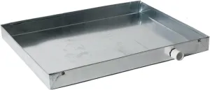 Heavy-Duty Galvanized Steel Drain Pan – Premium, Rust-Resistant HVAC Condensate Pan – Leak-Proof for Maximum Protection – With Hole Option (30"x30"x2")