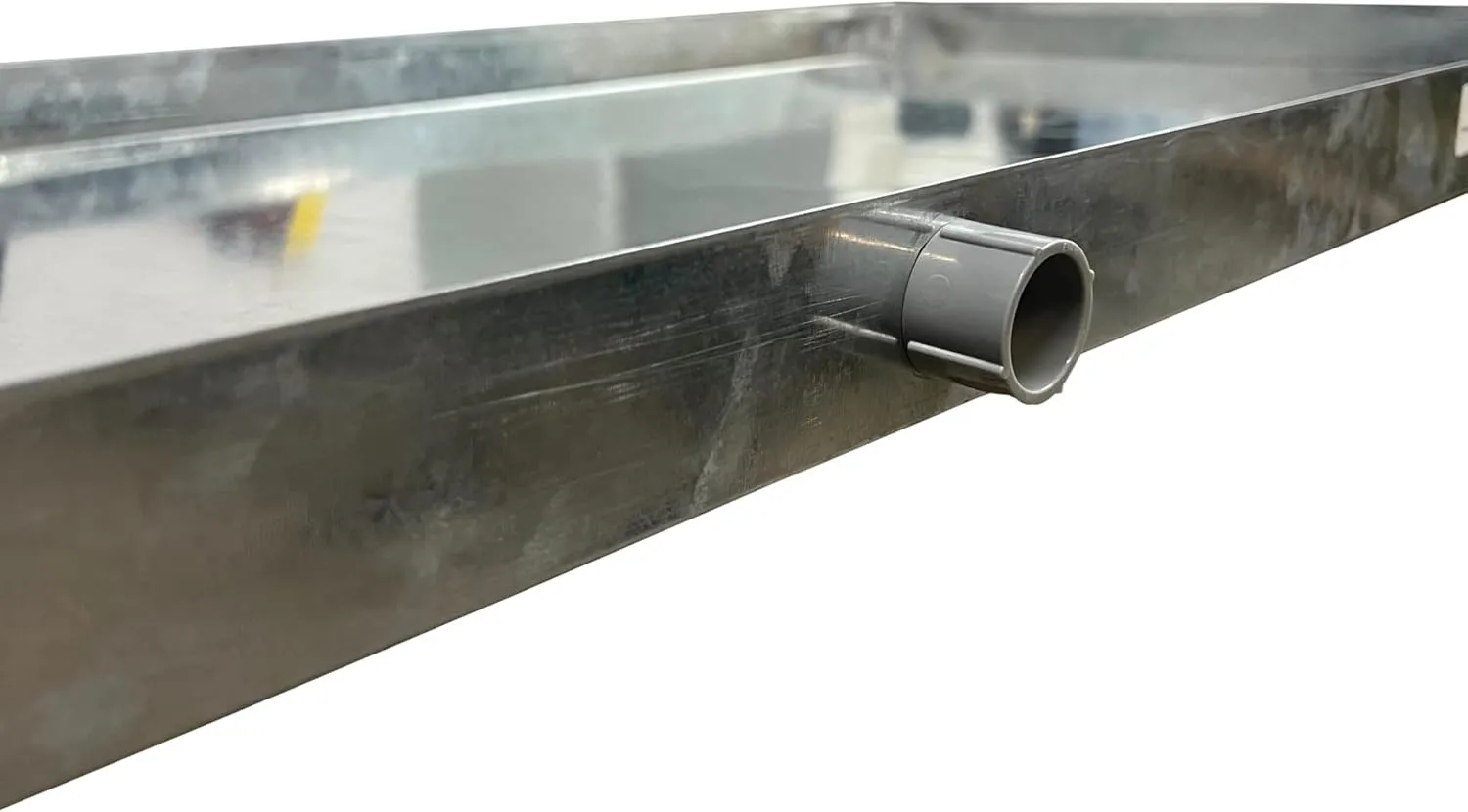 Heavy-Duty Galvanized Steel Drain Pan – Premium, Rust-Resistant HVAC Condensate Pan – Leak-Proof for Maximum Protection – With Hole Option (30"x30"x2")