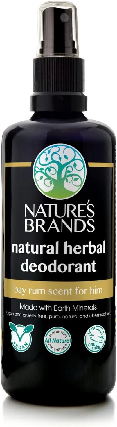 Herbal Choice Mari Natural Deodorant, Bay Rum Scent; 3.4floz