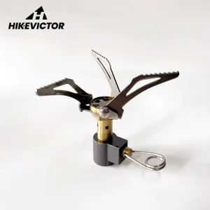 Hikevictor Portable Camping Stove - Foldable Mini Cooker for Outdoor Picnic, Pocket Burner Cooking Gas Survival Stove (3000W)