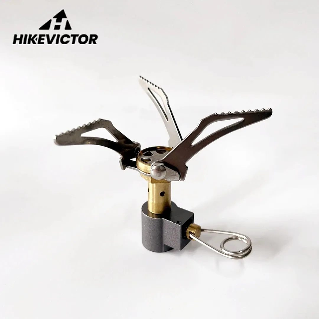 Hikevictor Portable Camping Stove - Foldable Mini Cooker for Outdoor Picnic, Pocket Burner Cooking Gas Survival Stove (3000W)