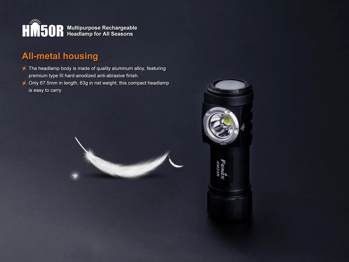 HM50R MULTI-FUNCTIONAL RECHARGEABLE HEADLAMP FOR ALL SEASONS