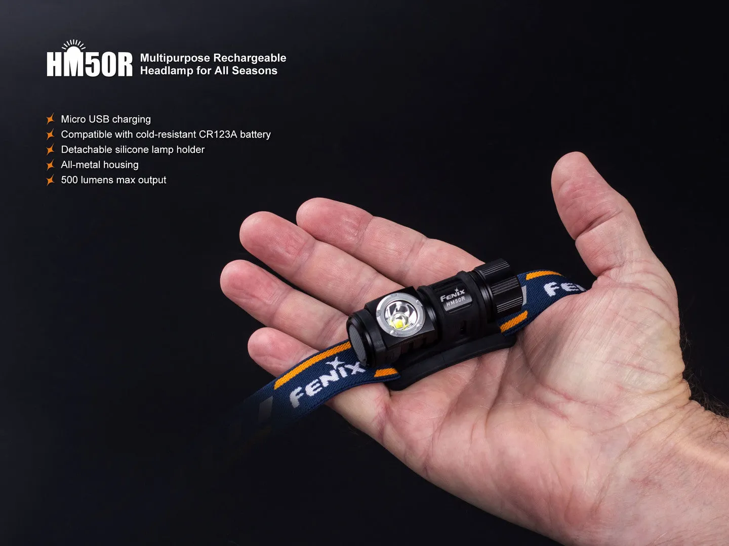 HM50R MULTI-FUNCTIONAL RECHARGEABLE HEADLAMP FOR ALL SEASONS