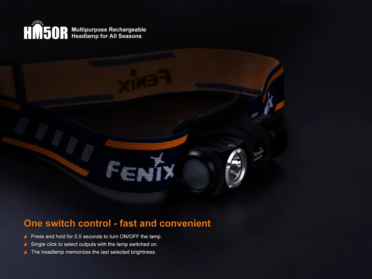 HM50R MULTI-FUNCTIONAL RECHARGEABLE HEADLAMP FOR ALL SEASONS