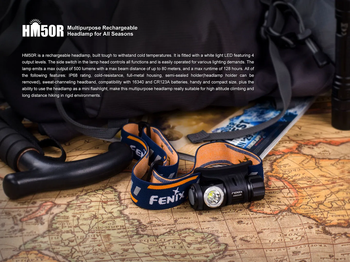 HM50R MULTI-FUNCTIONAL RECHARGEABLE HEADLAMP FOR ALL SEASONS