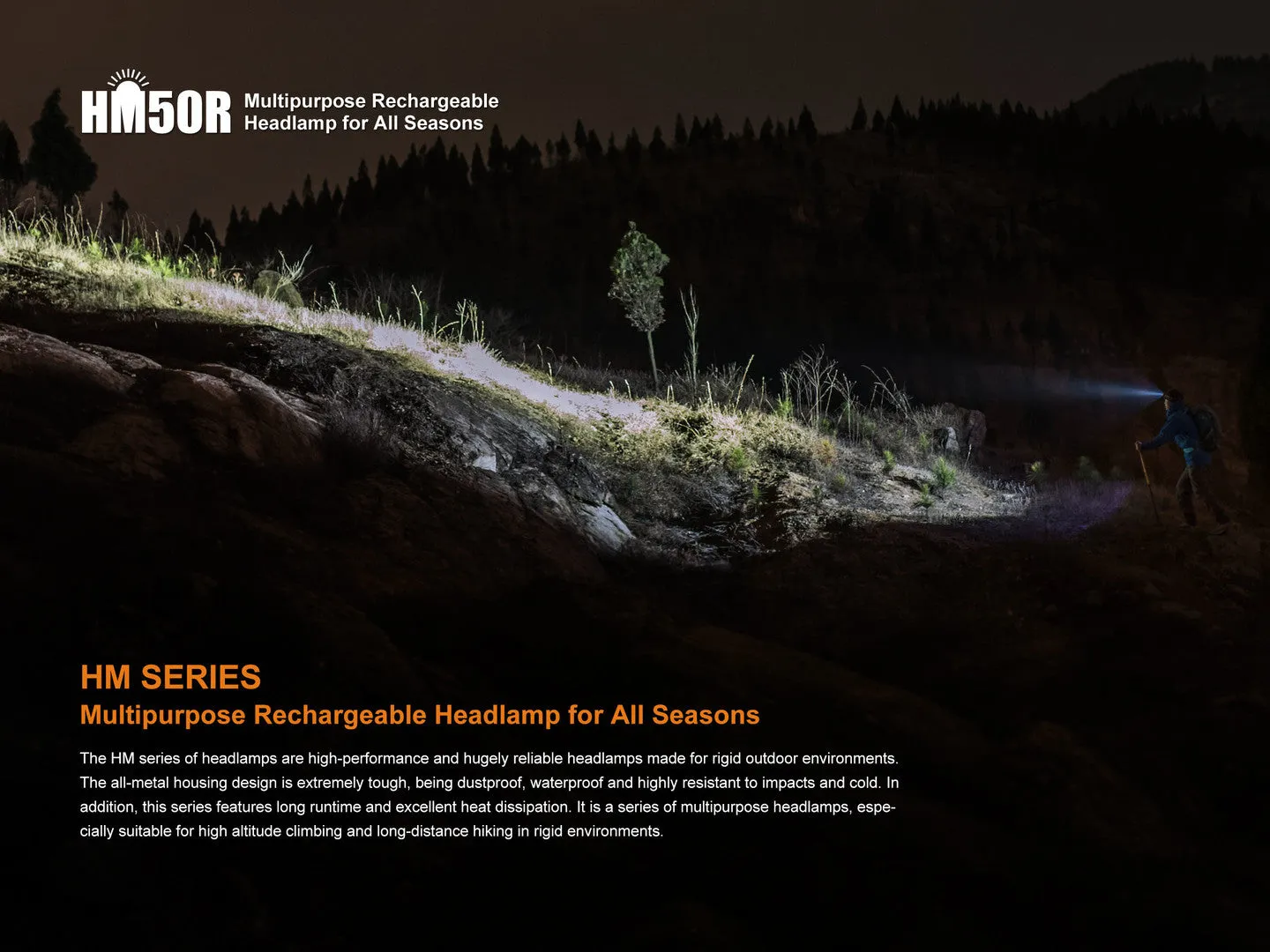 HM50R MULTI-FUNCTIONAL RECHARGEABLE HEADLAMP FOR ALL SEASONS
