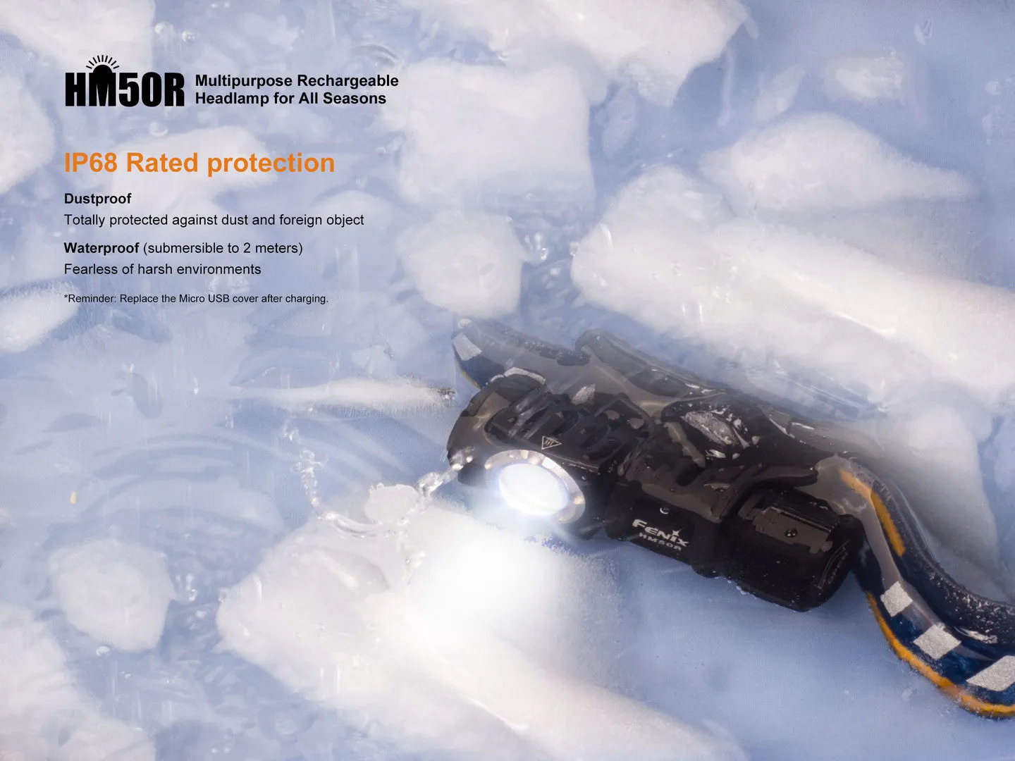 HM50R MULTI-FUNCTIONAL RECHARGEABLE HEADLAMP FOR ALL SEASONS