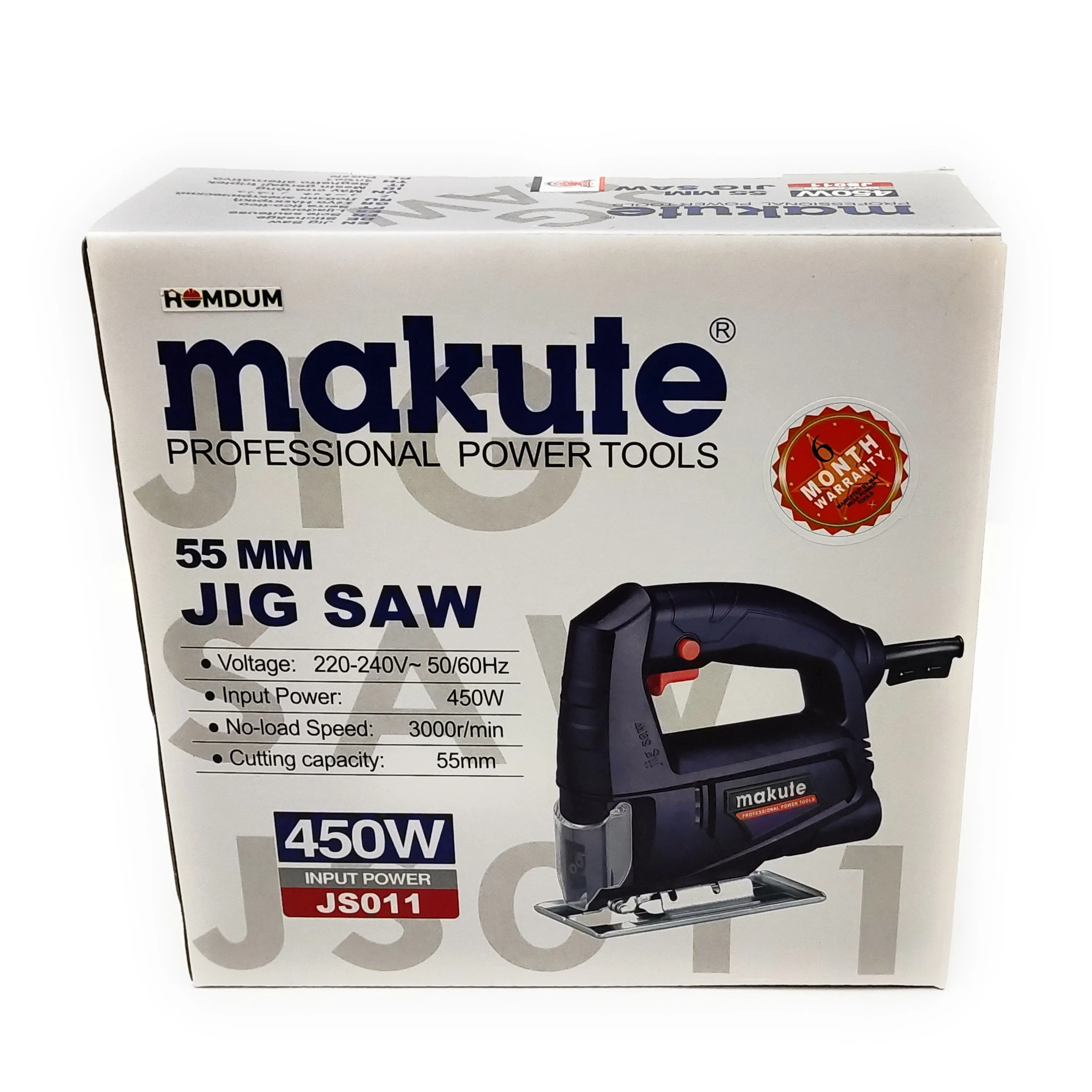 Homdum Jigsaw Machine 450W Electric, 55 mm cutting blade (easy click installation) cutter for wood metal plastic
