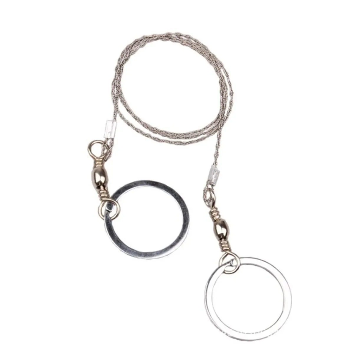 HOMSFOU Survival Outdoor Survival Saw Portable Hand Chain for Camping Hiking Hunting 4-ply Stainless Steel Wire Saw Survival Gear