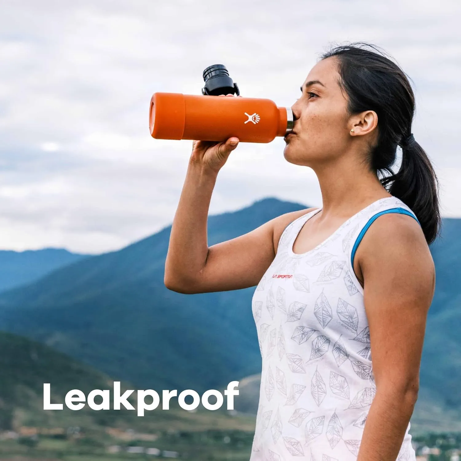 Hydro Flask Stainless Steel Standard Mouth Water Bottle with Flex Cap and Double-Wall Vacuum Insulation
