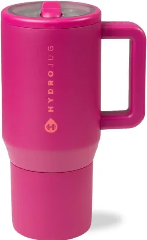 HydroJug Kids - 20 oz Insulated Kids Water Bottle with Flip Straw & Handle | Leak-Proof & Durable | Perfect for School, Sports, Lunch, Travel & Camp, Harvest Berry
