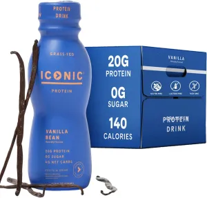 Iconic - Protein Drink RTD Vanilla Bean - 12 Bottle(s)