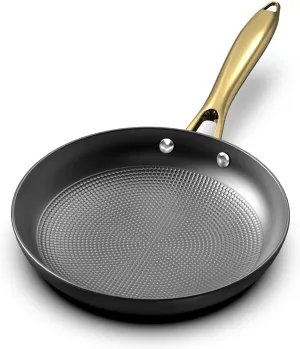 imarku Frying Pan - 8 Inch Non Stick Frying Pan, Long Lasting Cast Iron Skillet Nonstick Pans, Honeycomb Nonstick Frying Pans with Stay Cool Stainless Steel Handle, Father's Day Gifts, Easy Clean