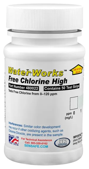 Industrial Test Systems 480022 WaterWorks Free Chlorine HR Test