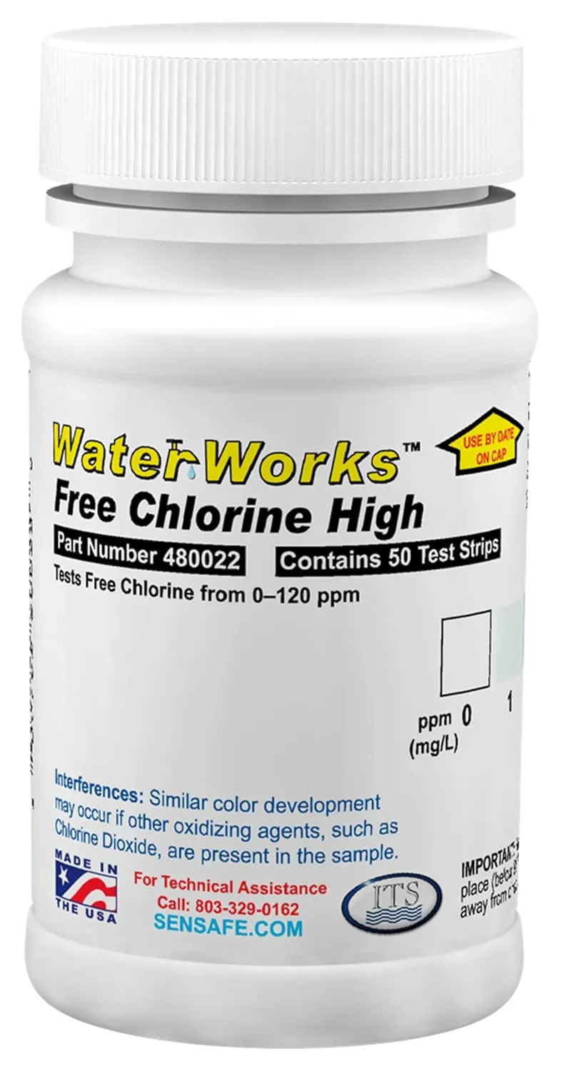 Industrial Test Systems 480022 WaterWorks Free Chlorine HR Test