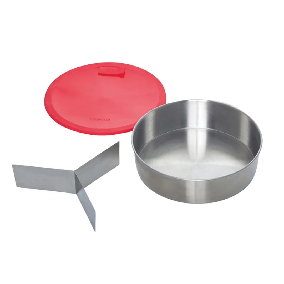 Instant Pot Round Pan with Divider and Lid