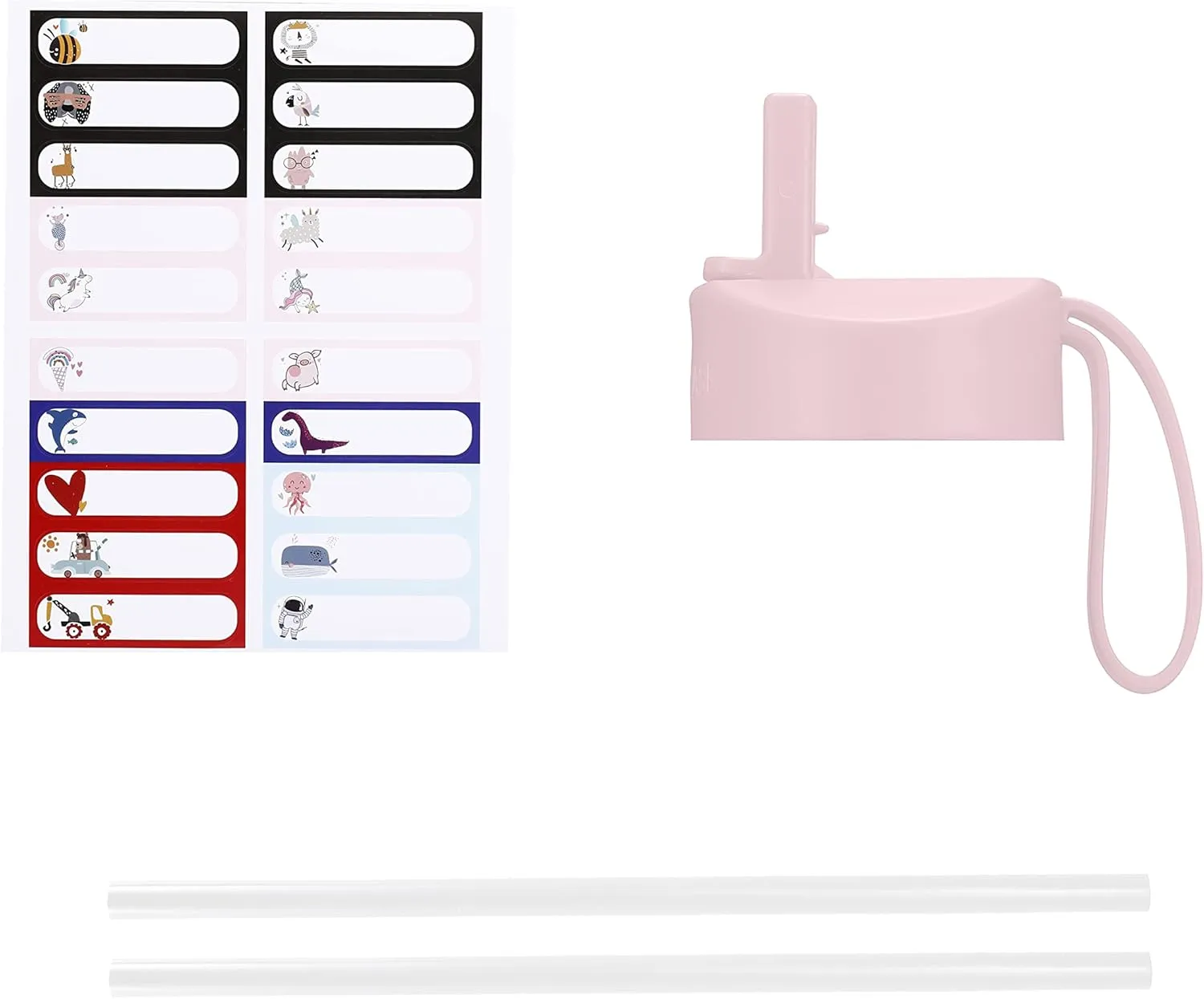 IRON °FLASK Kids Water Bottle - Straw Lid, 20 Name Stickers, Vacuum Insulated Stainless Steel, Double Walled Tumbler Travel Cup, Thermos Mug - Stardust Unicorns, 14 Oz