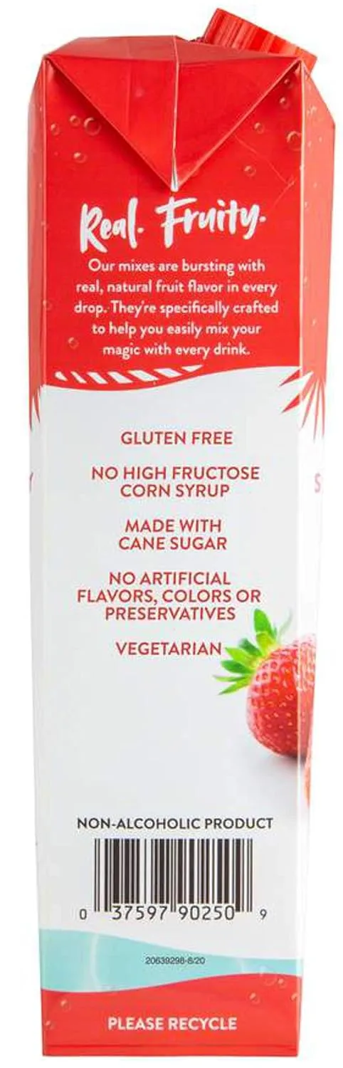 Island Oasis SB3X Premium Strawberry Drink Mix Bottle, 1 L