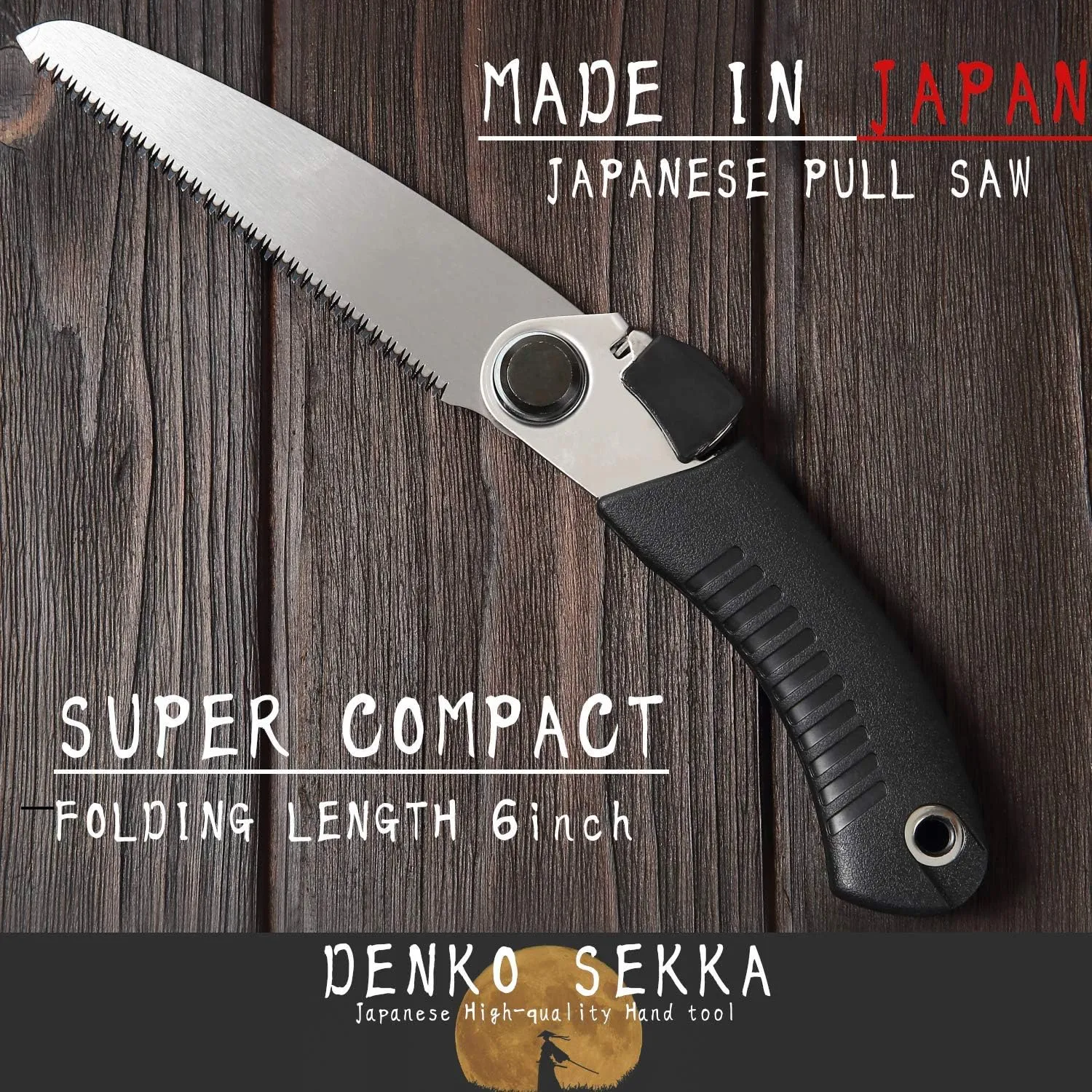 Japanese Pull Saw for Woodworking and Wood Craftsmanship, Long Handle with Precision Blade and Cutting Power, Heavy Duty Steel, Angled Positioning