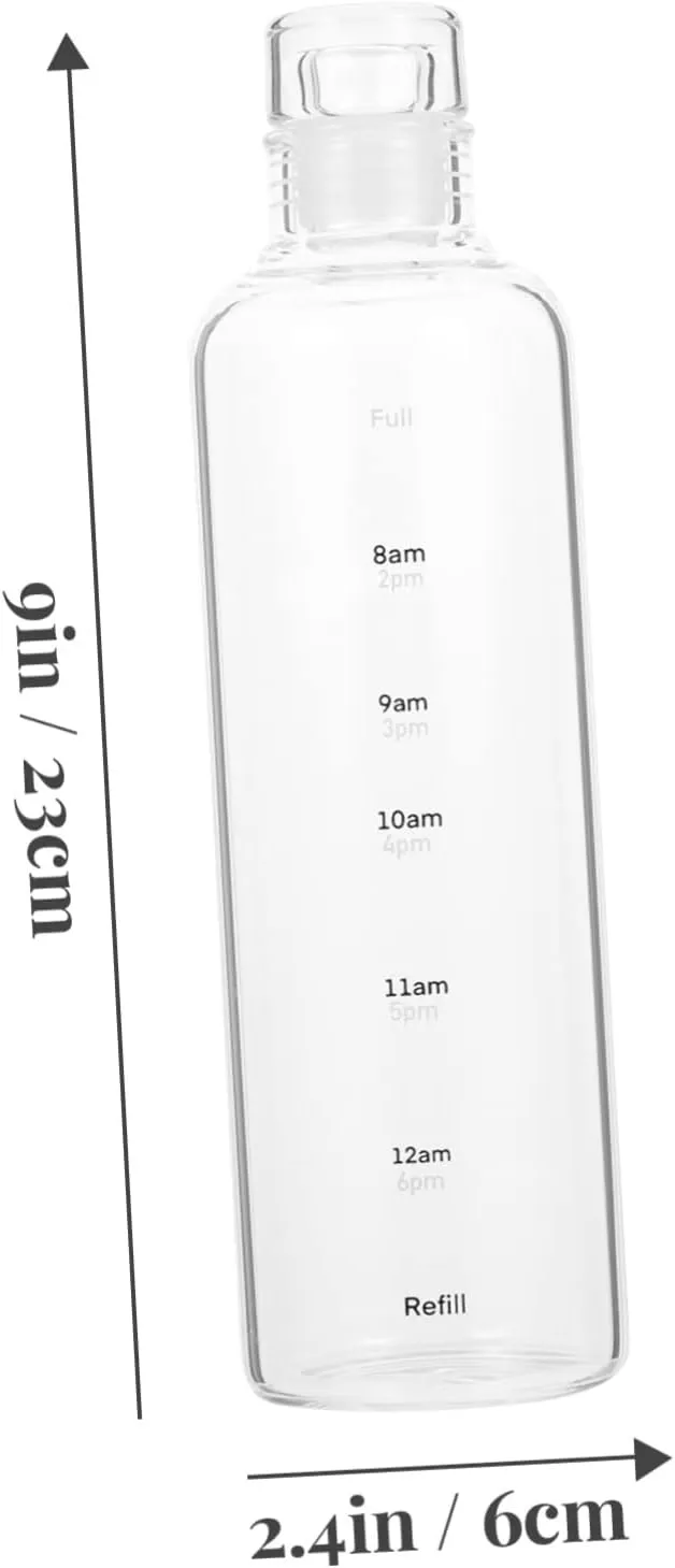 Juice Water Cup with Time Marker Collapsible Water Bottle Large Capacity Portable Sports Bottle