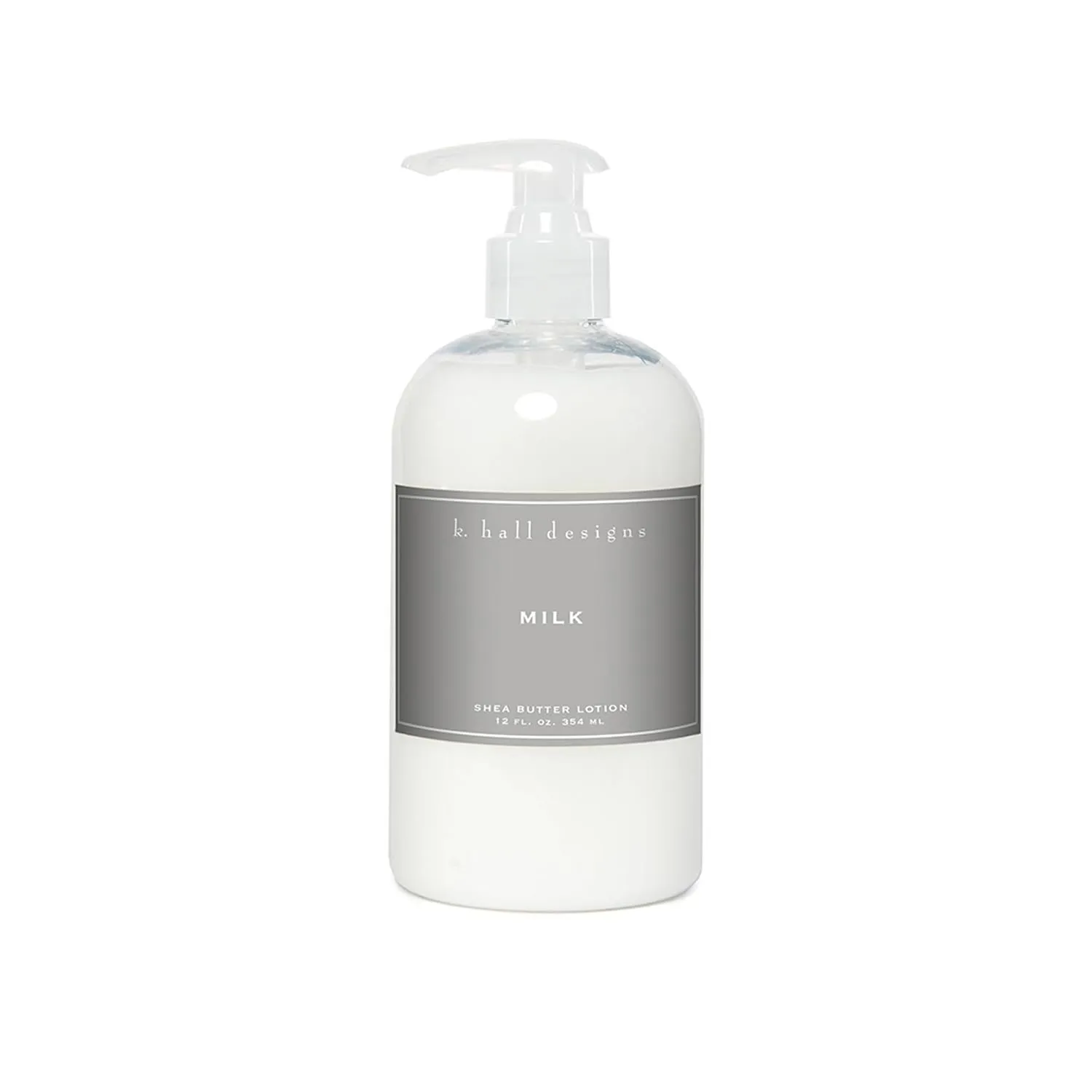 K. Hall Designs Milk Scented Shea Butter Lotion for Dry Skin, Creamy-Sweet Scent with Coconut & Vanilla, Shea Moisturizing Lotion for Sensitive Skin, 12oz