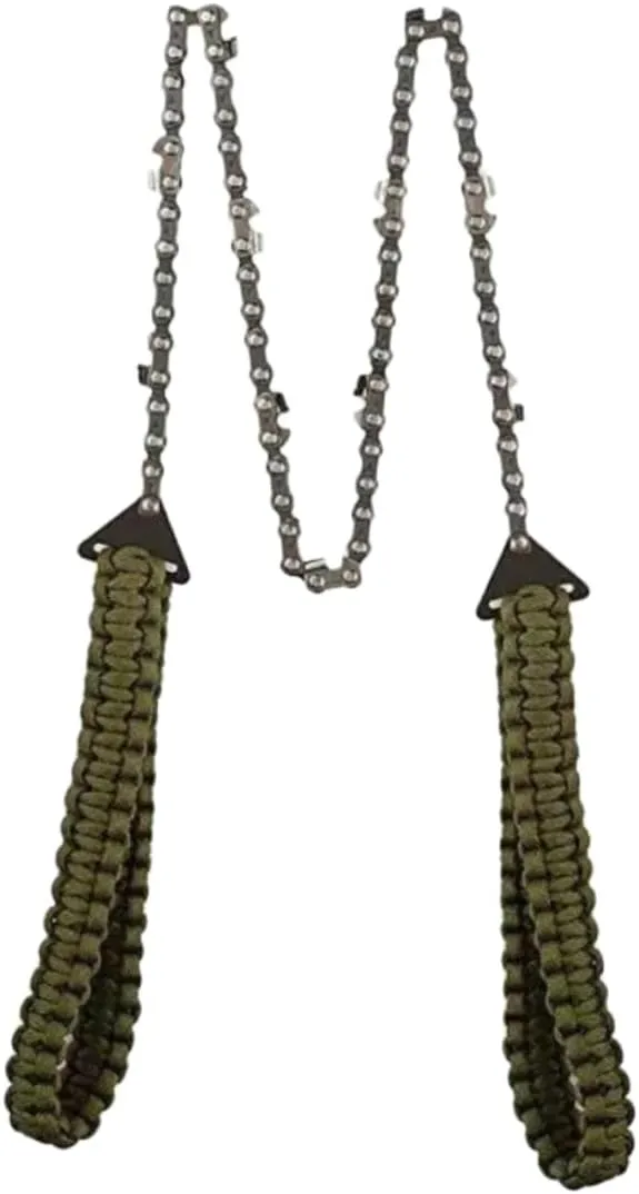KESYOO 1Pc Hand Zipper Rope Saw Portable Pocket Sawing Tool for Camping and Survival Green Woven Rope for Outdoor Cutting Tasks Lightweight and Easy to Carry