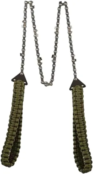 KESYOO 1Pc Hand Zipper Rope Saw Portable Pocket Sawing Tool for Camping and Survival Green Woven Rope for Outdoor Cutting Tasks Lightweight and Easy to Carry
