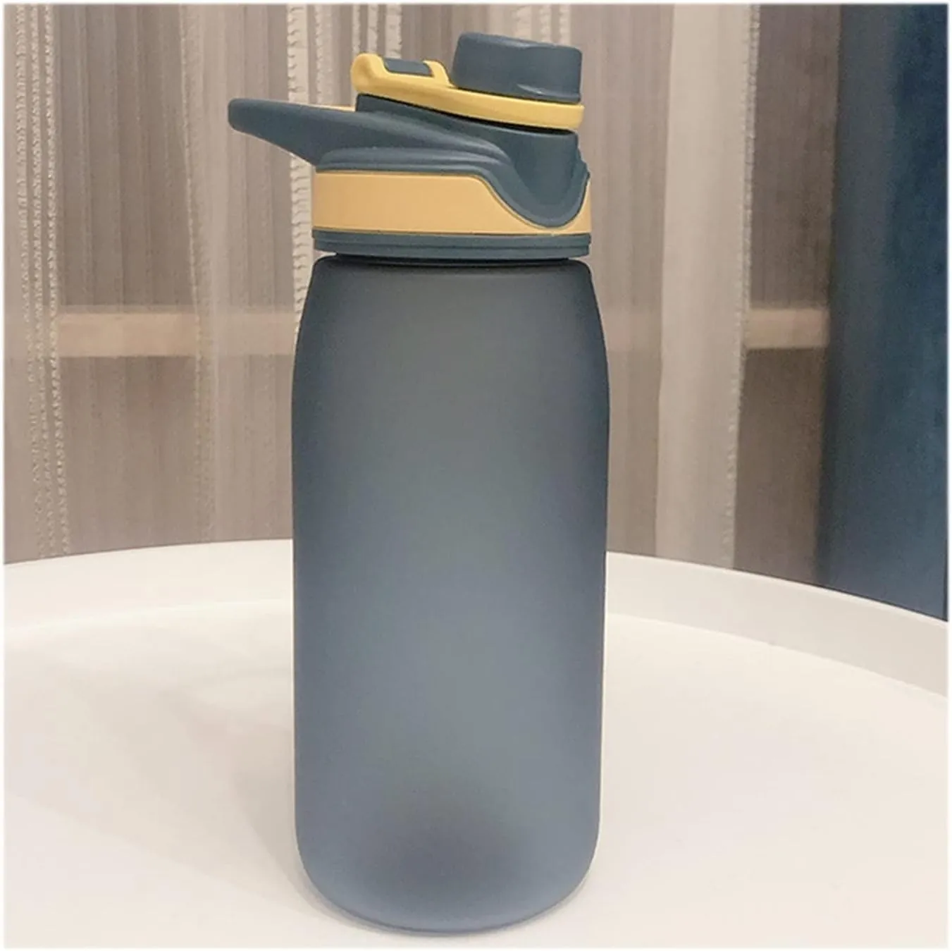 kettles Large Frosted Water Bottles Fast Flow BPA Free,Leak proof Sports Bottle with Built-in Handle,Portable Plastic Cups,Students canteen(D,Small)